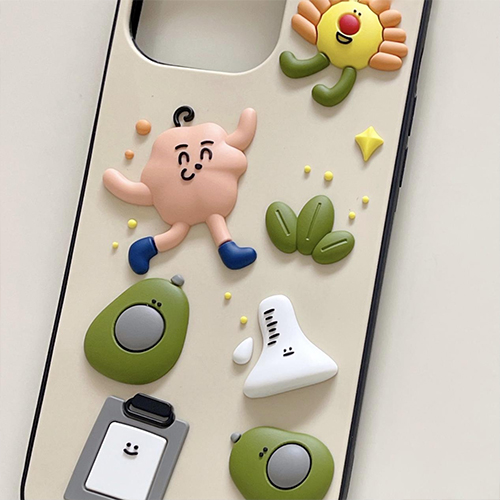 Háromdimenziós rajzfilm mobiltelefon-tok